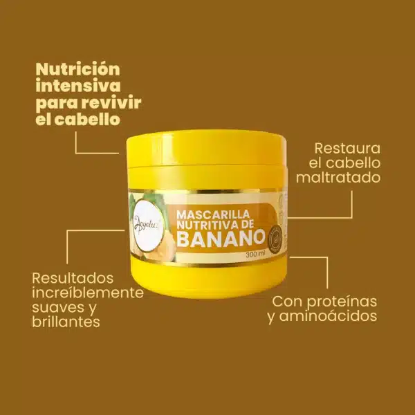 Mascarilla Nutritiva Banano Anyeluz - Imagen 3