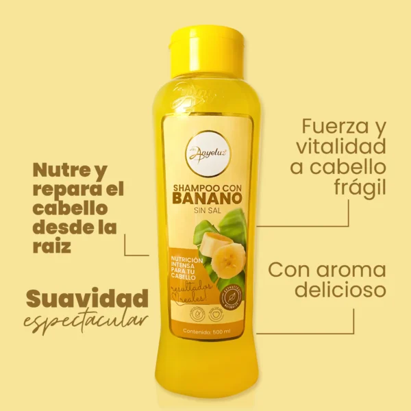 Shampoo con Banano Anyeluz - Imagen 2
