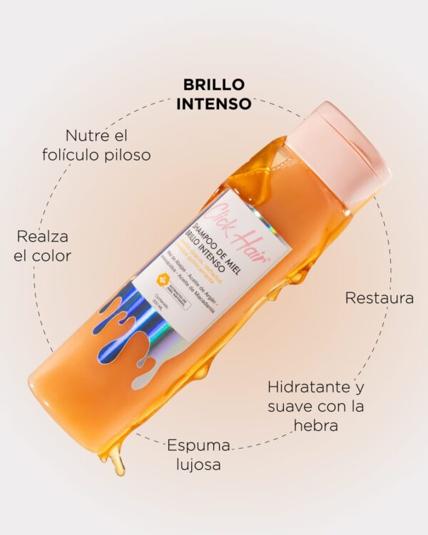Shampoo de Miel Brillo Intenso Click Hair - Imagen 3