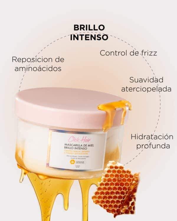 Mascarilla de Miel Brillo Intenso Click Hair - Imagen 3