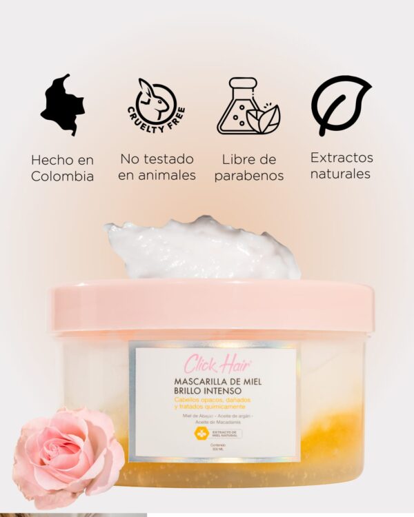 Mascarilla de Miel Brillo Intenso Click Hair - Imagen 5